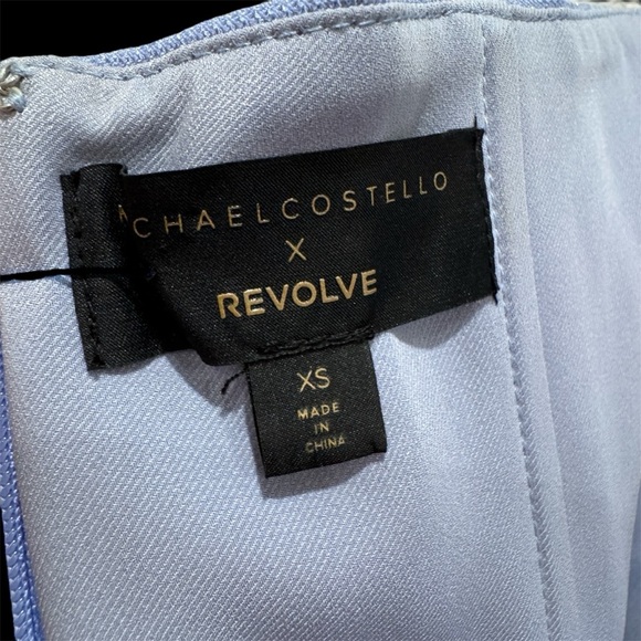 Michael Costello x REVOLVE India Midi Dress Corset Ruched Periwinkle Blue Sz XS - Picture 9 of 13